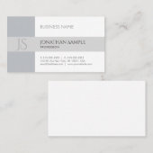 Moderne, elegante ontwerpminimalistische grafische visitekaartje (Voorkant / Achterkant)