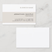 Moderne, elegante ontwerpminimalistische platte on visitekaartje (Voorkant / Achterkant)