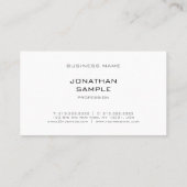 Moderne, elegante ontwerpminimalistische vlek Tren Visitekaartje (Achterkant)