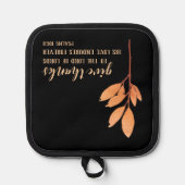 Moderne Elegante Originele Waterverf Thanksgiving Pannenlap (Voorkant)