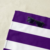 Moderne elegante Paarse eenvoudige striptekening m Strandlaken (In situ)