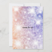 Moderne, elegante Paarse glitter sparen de datum Save The Date (Achterkant)