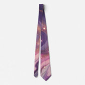 Moderne Elegante Paarse Gouden Marmer Gepersonalis Stropdas (Achterkant)