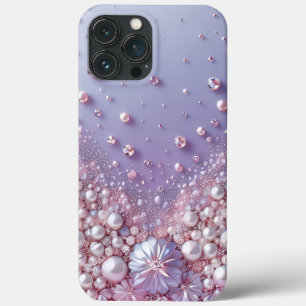 Moderne elegante paarse parels voor Valentijnsdag Case-Mate iPhone Case
