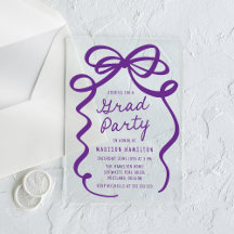 Moderne Elegante Paarse Strik Afstudeerfeest