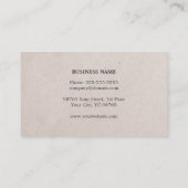 Moderne Elegante Papier Grijze Streep Consultant Visitekaartje (Achterkant)