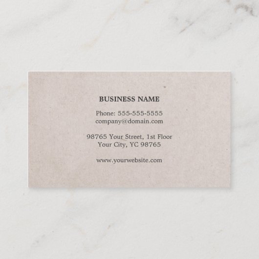 Moderne Elegante Papier Grijze Streep Consultant Visitekaartje (Achterkant)