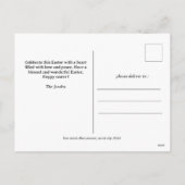 Moderne elegante Pasen Zegeningen Script Foto Feestdagenkaart (Achterkant)