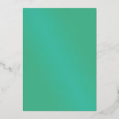 Moderne Elegante Pastel Blauw en Roze Bruiloft Folie Uitnodiging (Achterkant)