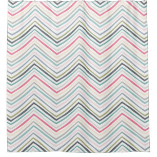 Moderne elegante pastel geometrische patroon douchegordijn