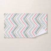 Moderne elegante pastel geometrische patroon handdoek (Handdoek)