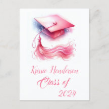 Moderne Elegante Pastel Graduation Cap