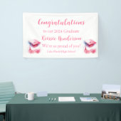 Moderne Elegante Pastel Graduation Cap Spandoek (Beurs)