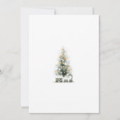 Moderne Elegante Pastel Kerstboom Feest Kaart (Achterkant)
