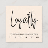 Moderne Elegante Pastel Loyalty Kaart (Voorkant)