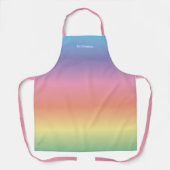 Moderne Elegante Pastel Rainbow Ombre Schort (Voorkant)