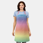 Moderne Elegante Pastel Rainbow Ombre Schort (Gedragen)