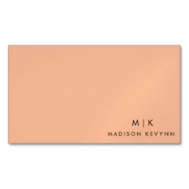 Moderne Elegante Peach Fuzz Beauty Professional Magnetisch Visitekaartje