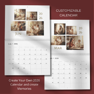 Moderne & Elegante Persoonlijke 2026 Agenda Kalender