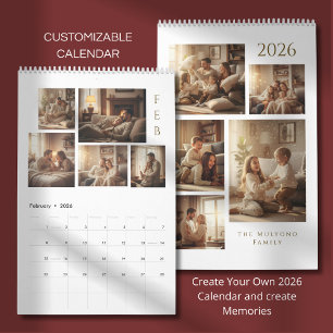 Moderne & Elegante Persoonlijke 2026 Agenda Kalender