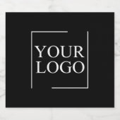 Moderne elegante persoonlijke cadeau-idee voor tro sparkling wijnetiket (Enkel label)