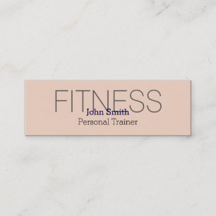 Moderne Elegante Persoonlijke Fitness Trainer Mini Visitekaartje