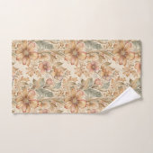  Moderne Elegante Perzik Bloemen Bad Handdoek (Handdoek)