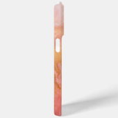 Moderne Elegante Perzik Goud Marmer Gepersonalisee Case-Mate iPhone Case (Achterkant / Rechts)