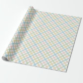 Moderne Elegante Plaid Patroon Inpakpapier (Uitgerold)