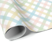 Moderne Elegante Plaid Patroon Inpakpapier (Rol Hoek)