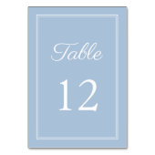 Moderne Elegante Poeder Blauw Script Wedding Kaart (Voorkant)