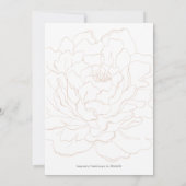 Moderne elegante pony in beige-tuin bruiloft invi kaart (Achterkant)