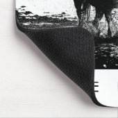 Moderne elegante Pop kunst met paardenvrijheid Muismat (Hoek)