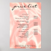 Moderne, Elegante Prijslijst Poster (Voorkant)