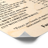 Moderne Elegante Prijslijst Schoonheidssalon Poster (Hoek)