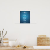 Moderne Elegante Prijslijst Schoonheidssalon Poster (Keuken)