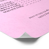 Moderne Elegante Prijslijst Schoonheidssalon Poster (Hoek)