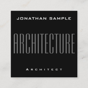 Moderne, elegante Professional Business Architectu Vierkante Visitekaartje