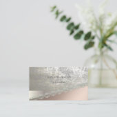 Moderne elegante professional, geometrisch, kant visitekaartje (Staand voorkant)