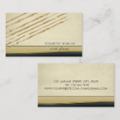 Moderne elegante professional, glitter Stripes Visitekaartje (Voorkant / Achterkant)