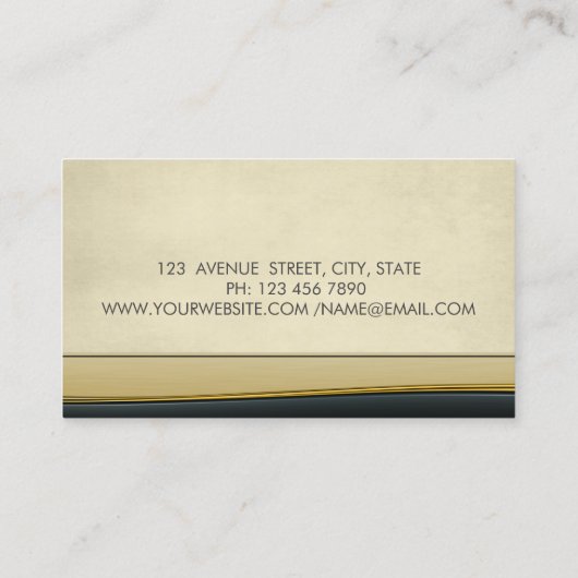 Moderne elegante professional, glitter Stripes Visitekaartje (Achterkant)