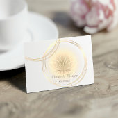Moderne, elegante Professional, Gold Circles Lotus Visitekaartje