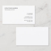 Moderne Elegante Professionele Aangepaste Tekst Mi Visitekaartje (Voorkant / Achterkant)