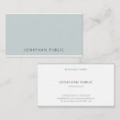 Moderne Elegante Professionele Blauwe Groene Sjabl Visitekaartje (Voorkant / Achterkant)