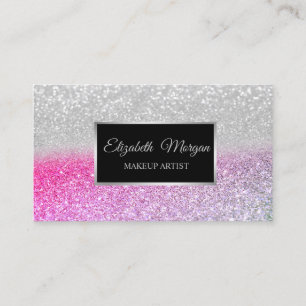 Moderne Elegante Professionele Bokeh Ombre Frame Visitekaartje