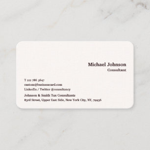 Moderne Elegante Professionele Bruine Patroon Chic Visitekaartje