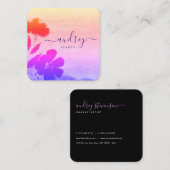 moderne elegante professionele ceo , stijlvolle ch vierkante visitekaartje (Voorkant / Achterkant)