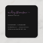 moderne elegante professionele ceo , stijlvolle ch vierkante visitekaartje (Achterkant)