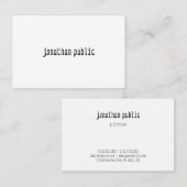 Moderne Elegante Professionele Chic Eenvoudige Sja Visitekaartje (Voorkant / Achterkant)