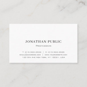 Moderne Elegante Professionele Eenvoudig Design Ma Visitekaartje